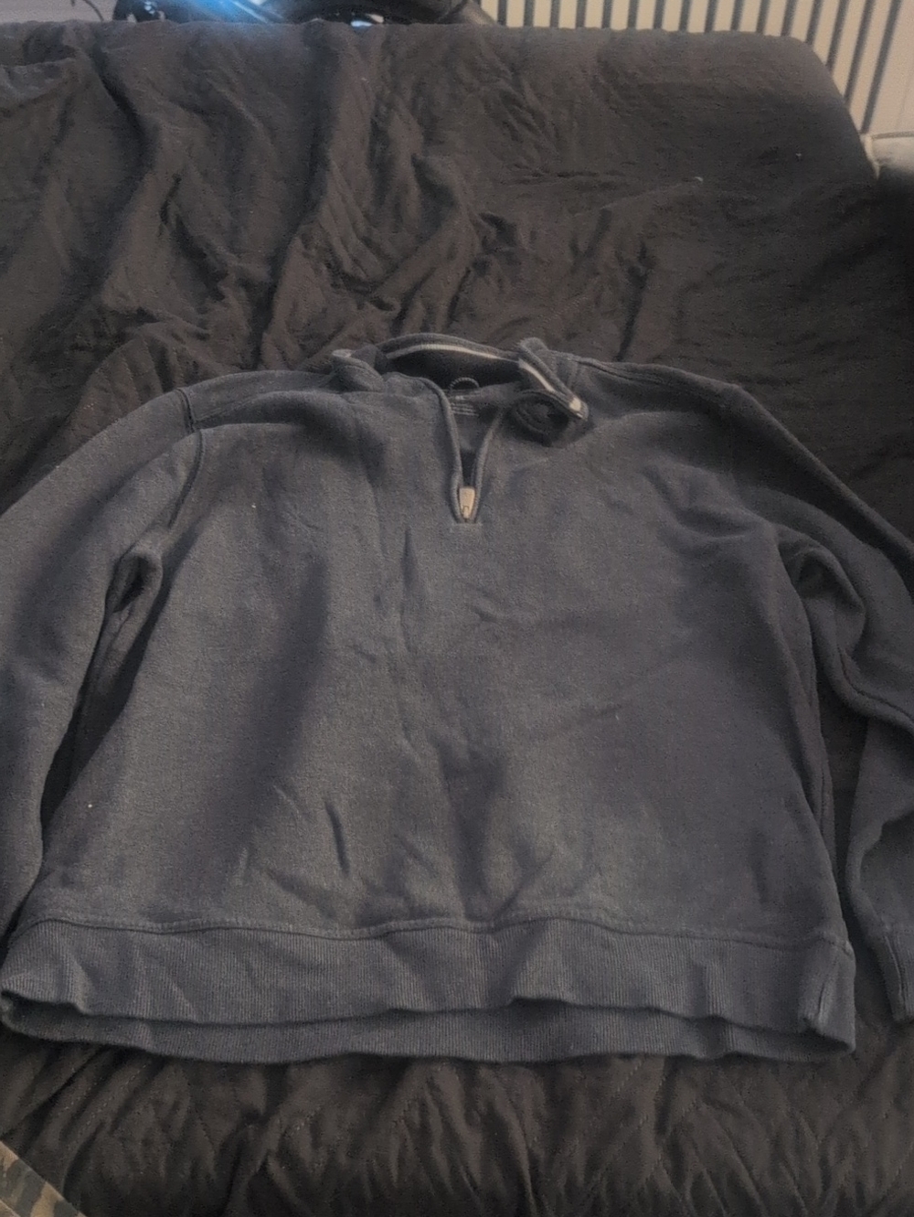 Arrow Men's Navy Blue Quarter-Zip Sweater